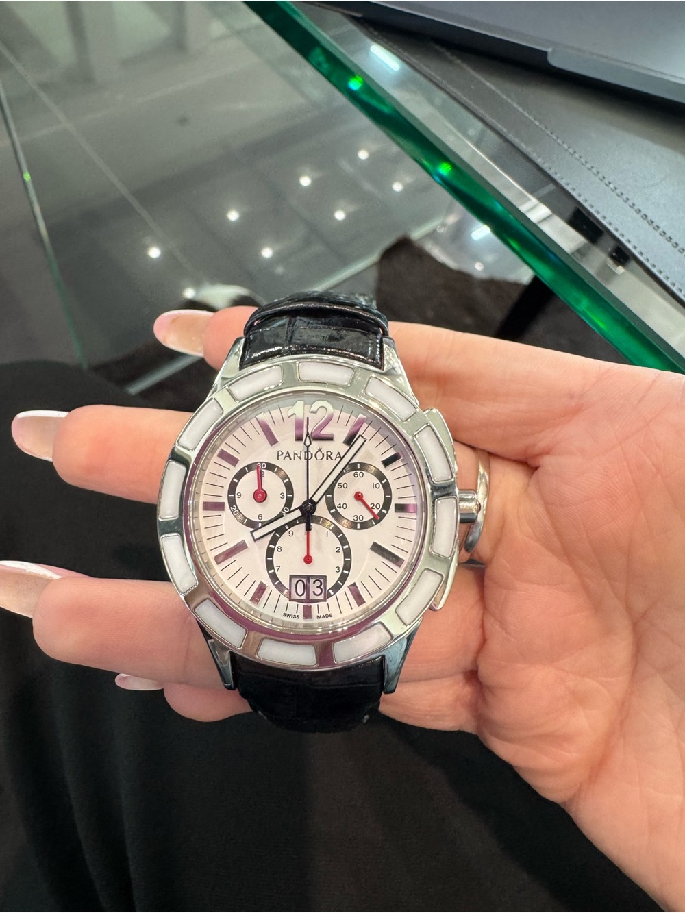 New Authentic Pandora "Imagine Grand C" Chronograph Wristwatch